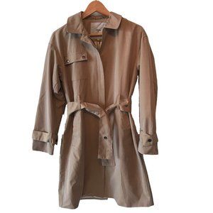 Minimum women’s belted trench coat rain fall coat beige small / euro 36 NWT